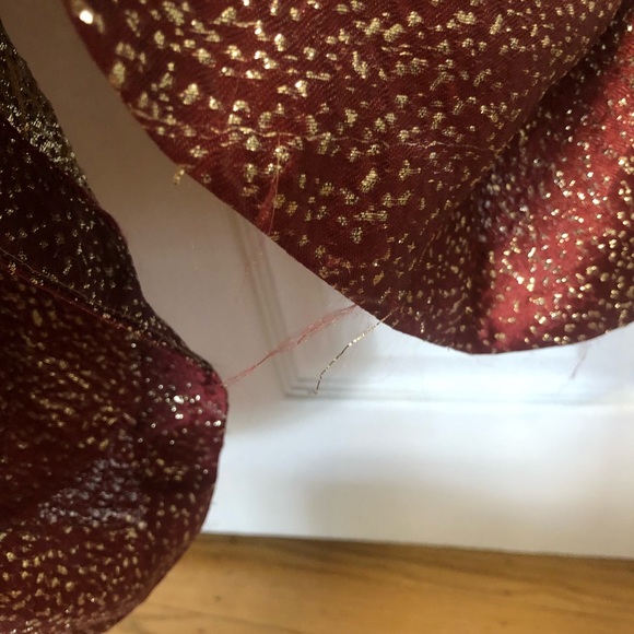 Anthropologie ML Monique Lhuillier Flounced Metallic Dress - Picture 13 of 16